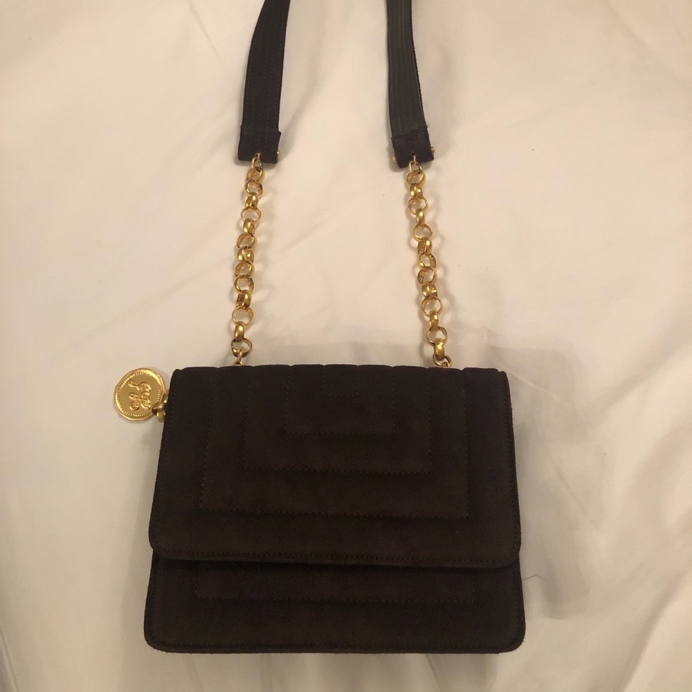 Jay Herbert Brown Suede Cross Body